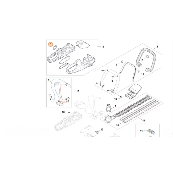 STIHL  Tabliczka z typem urządzenia HSA 40 HA08 967 1511